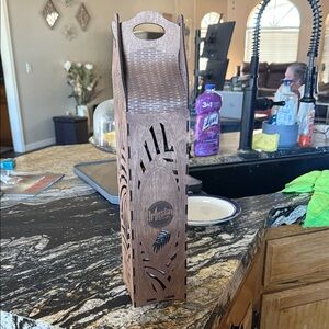 Elegant Brown Wine Holder